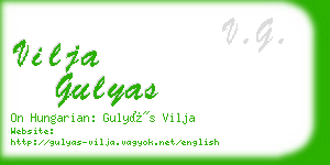 vilja gulyas business card